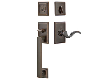 Emtek Hamden Tubular Entry Handleset Oil Rubbed Bronze US10B