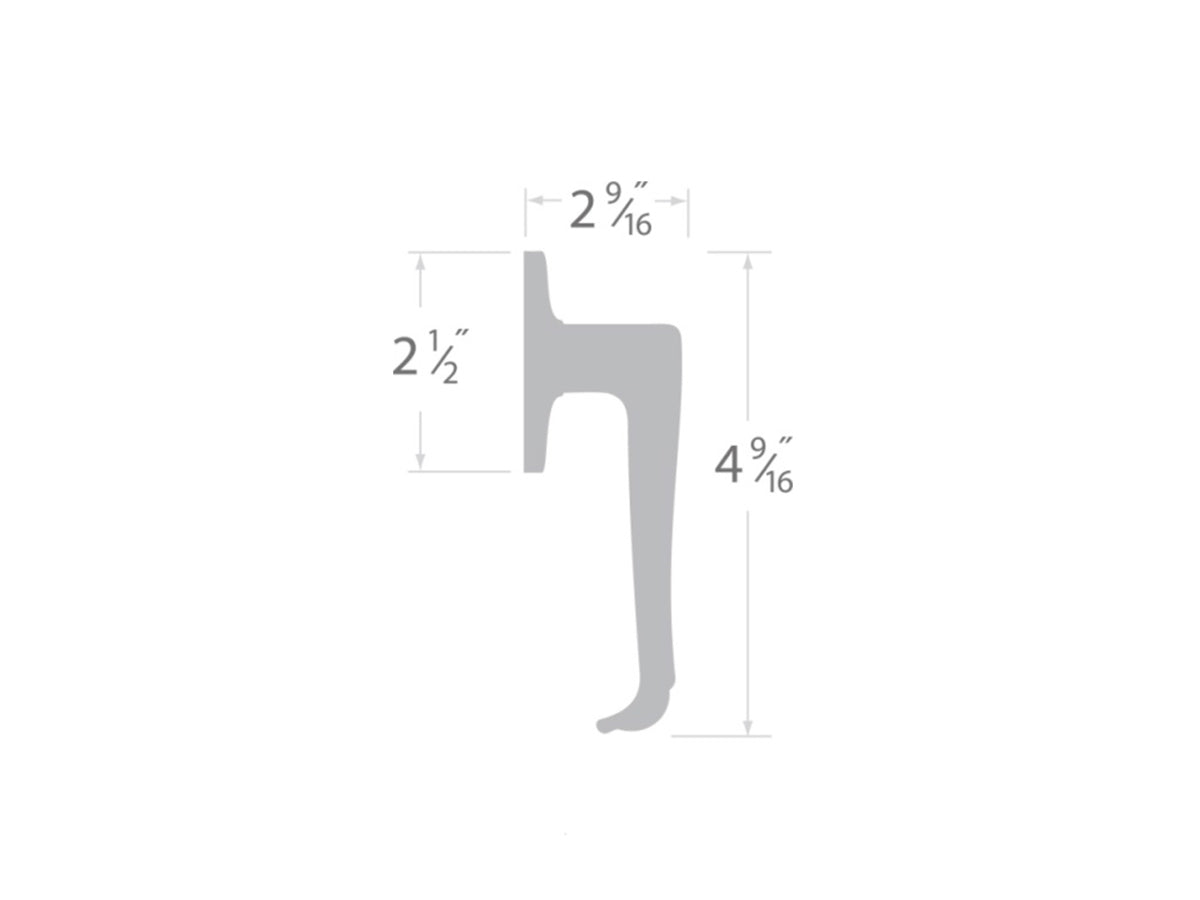 Sure-Loc Helena Interior Door Lever - Dimensions