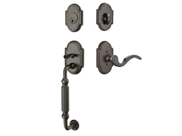 Emtek Knoxville Tubular Entry Handleset Oil Rubbed Bronze US10B