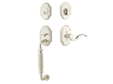 Emtek Knoxville Tubular Entry Handleset Satin Nickel US15