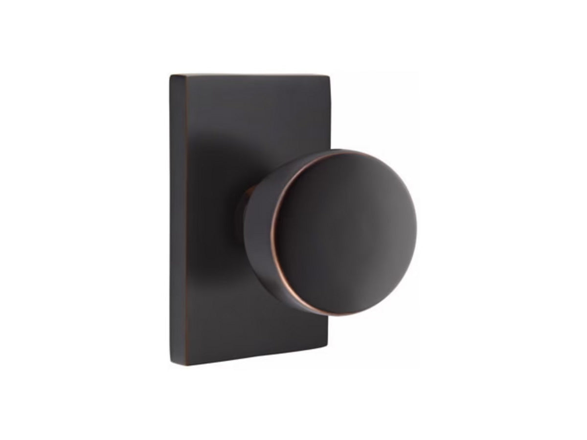 Emtek Laurent Brass Knob - Oil Rubbed Bronze US10B