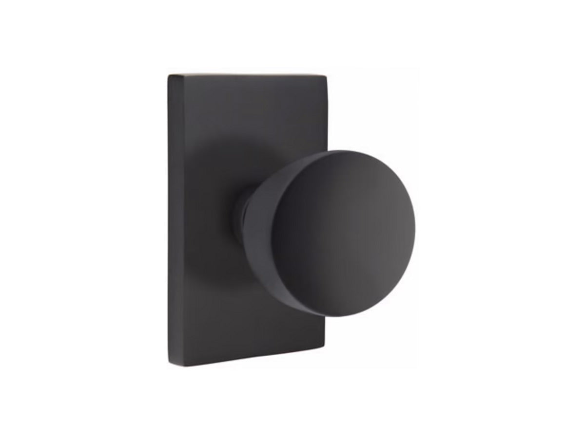 Emtek Laurent Brass Knob - Flat Black US19