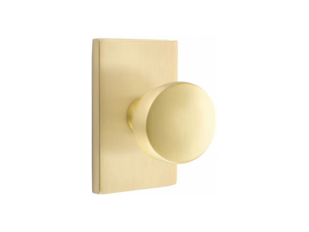 Emtek Laurent Brass Knob - Satin Brass US4