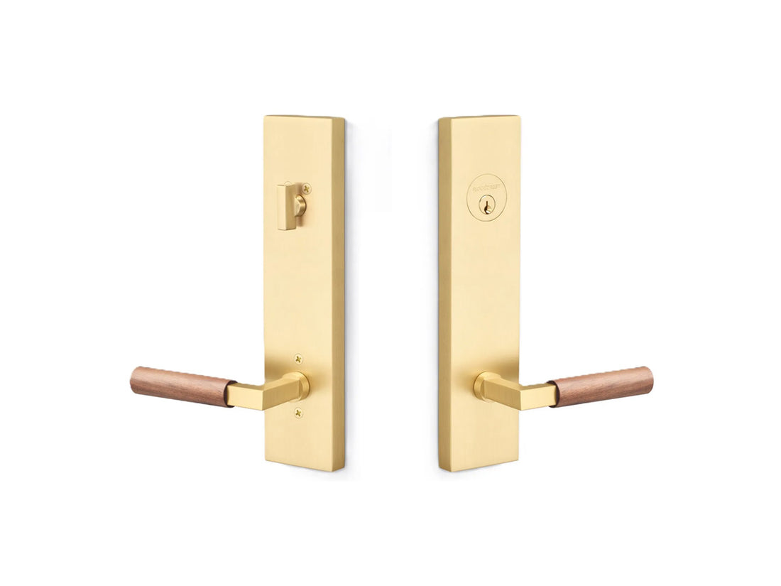Sure-Loc Levanto Sideplate Handleset - Satin Brass