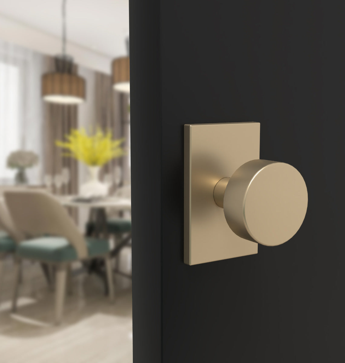 Mega Handles Laura Knob Satin Brass SB