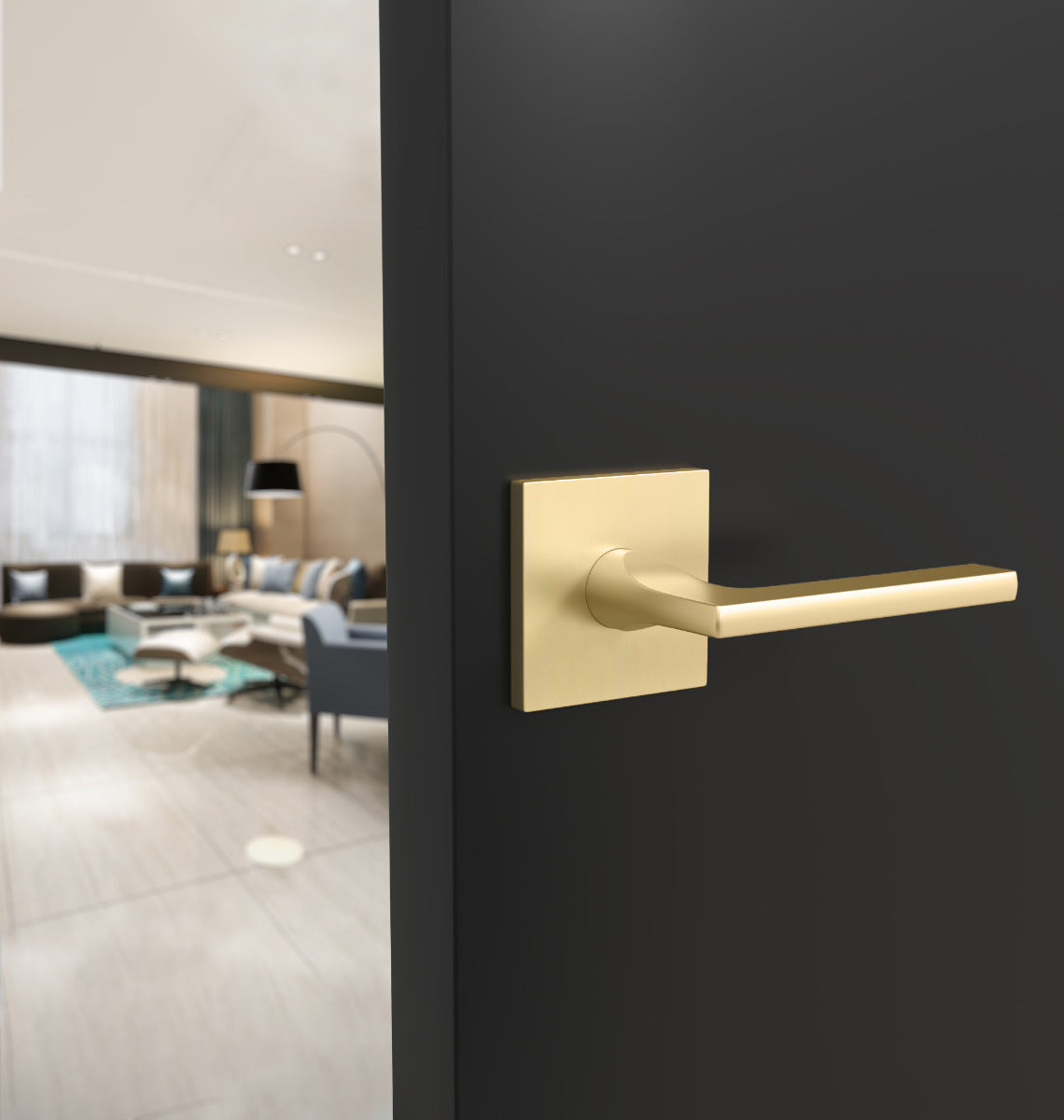 Mega Handles Prime Lever Satin Brass SB