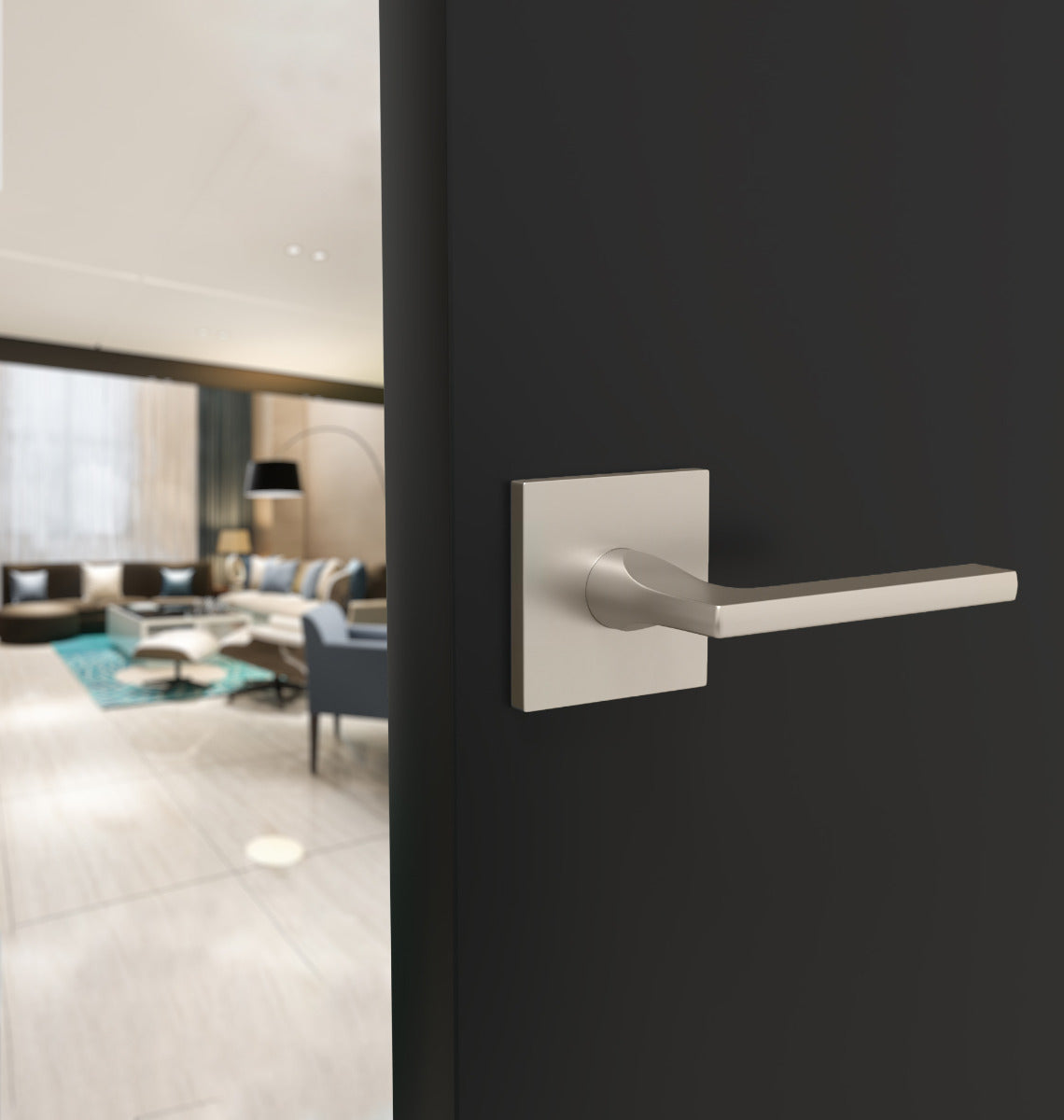 Mega Handles Prime Lever Satin Nickel SN