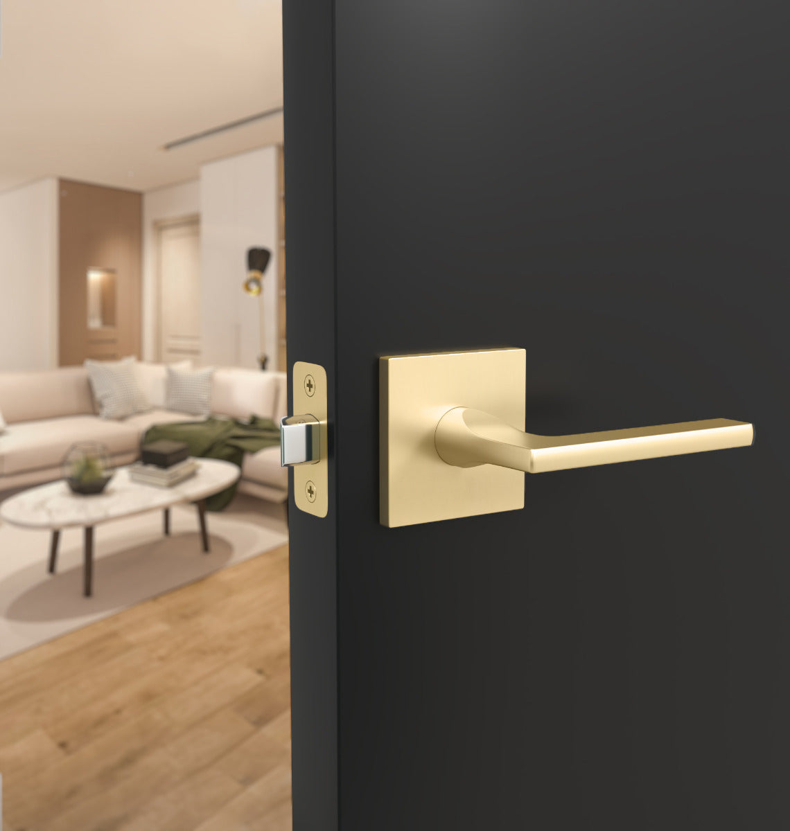 Mega Handles Prime Lever Satin Brass SB