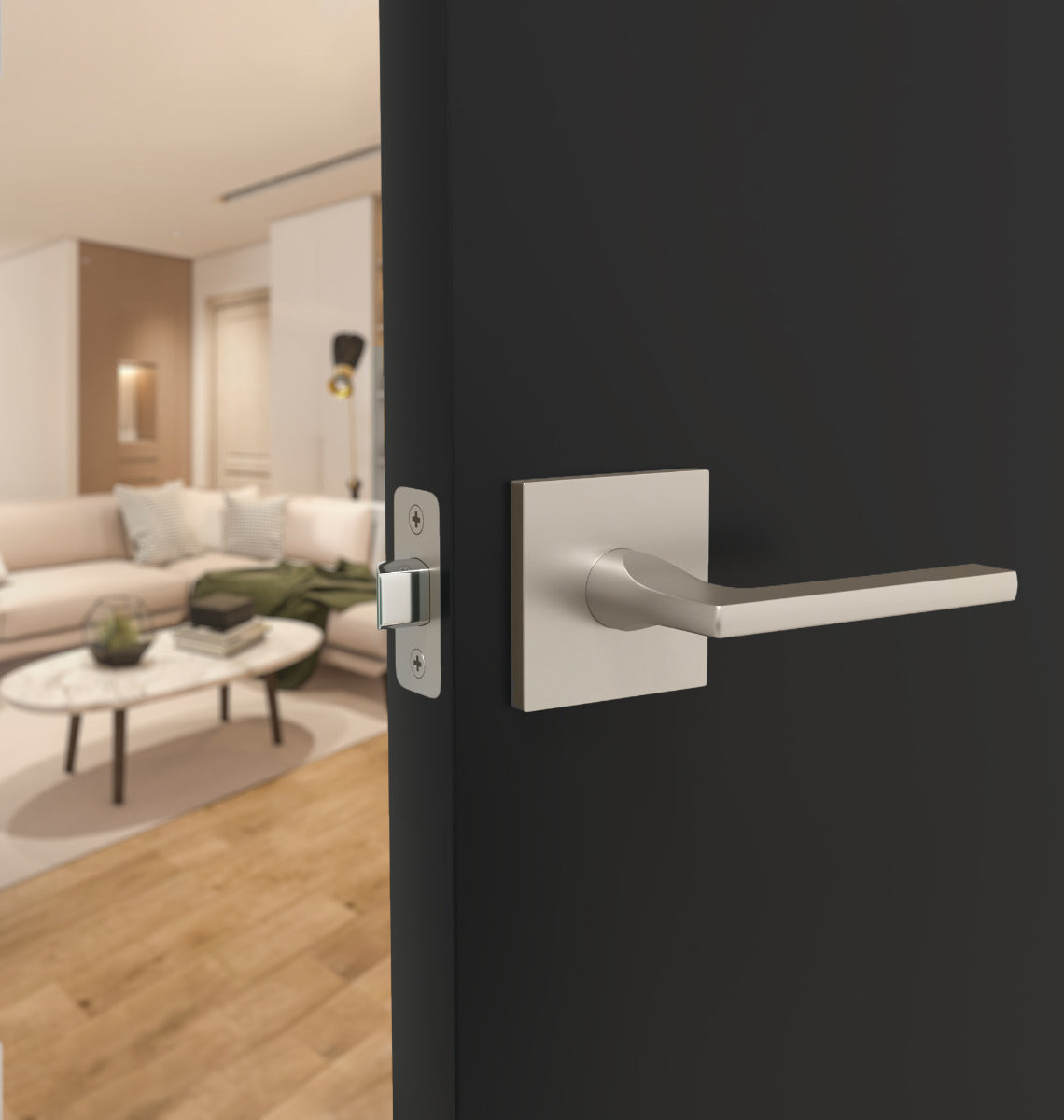 Mega Handles Prime Lever Satin Nickel SN