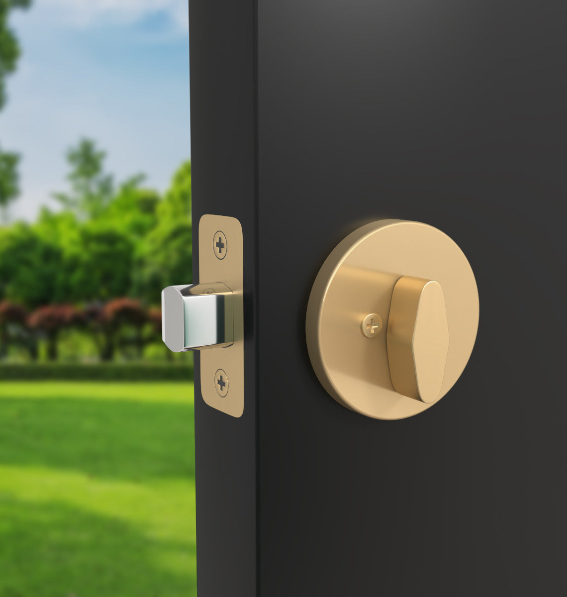 Mega Handles Raegen Deadbolt Satin Brass SB
