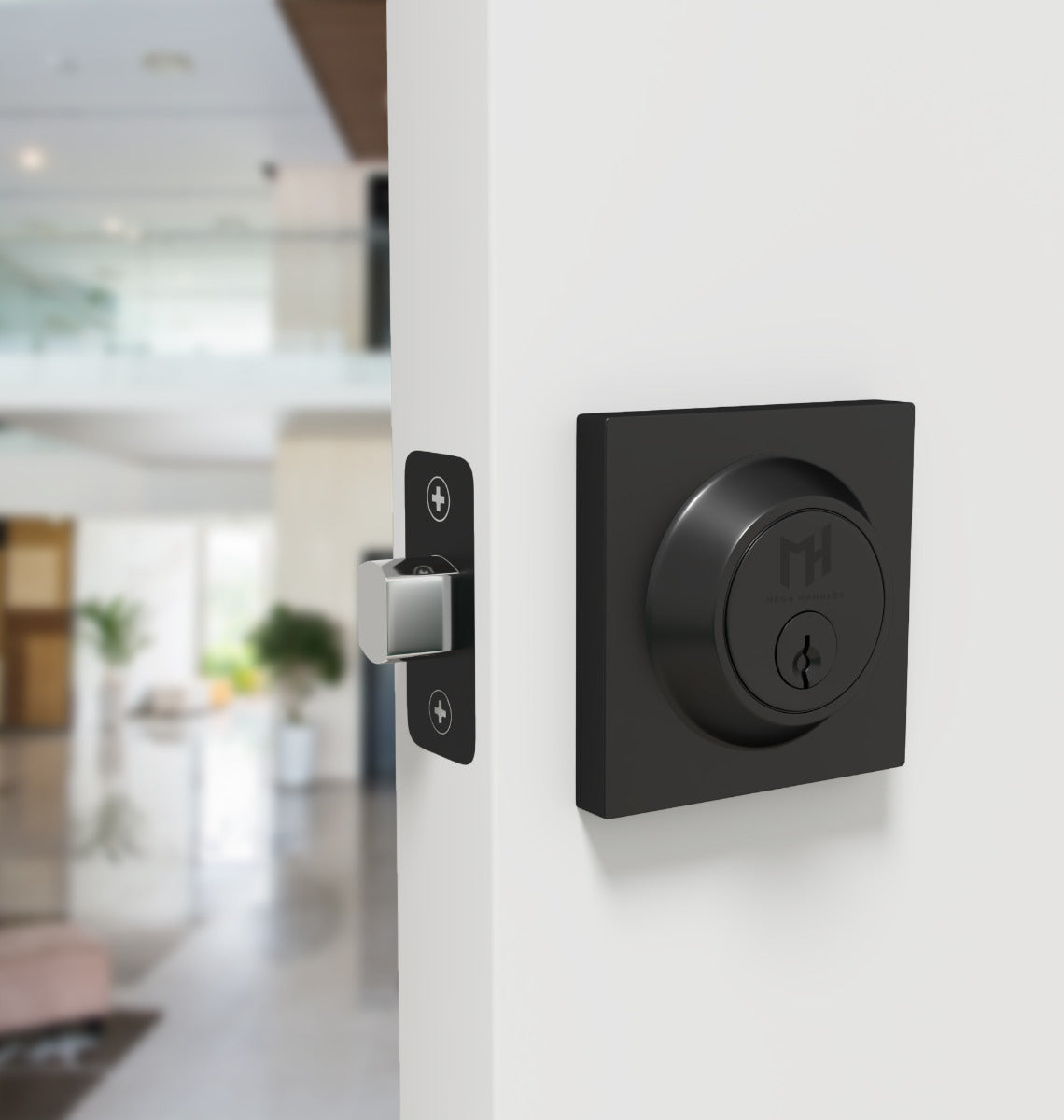 Mega Handles Robell Deadbolt Matte Black MB