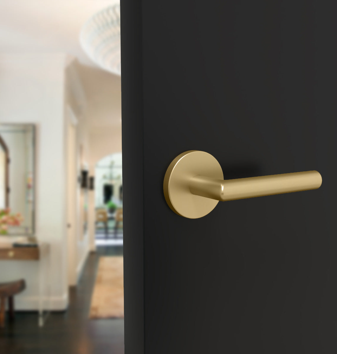 Mega Handles Ronn Lever Satin Brass SB