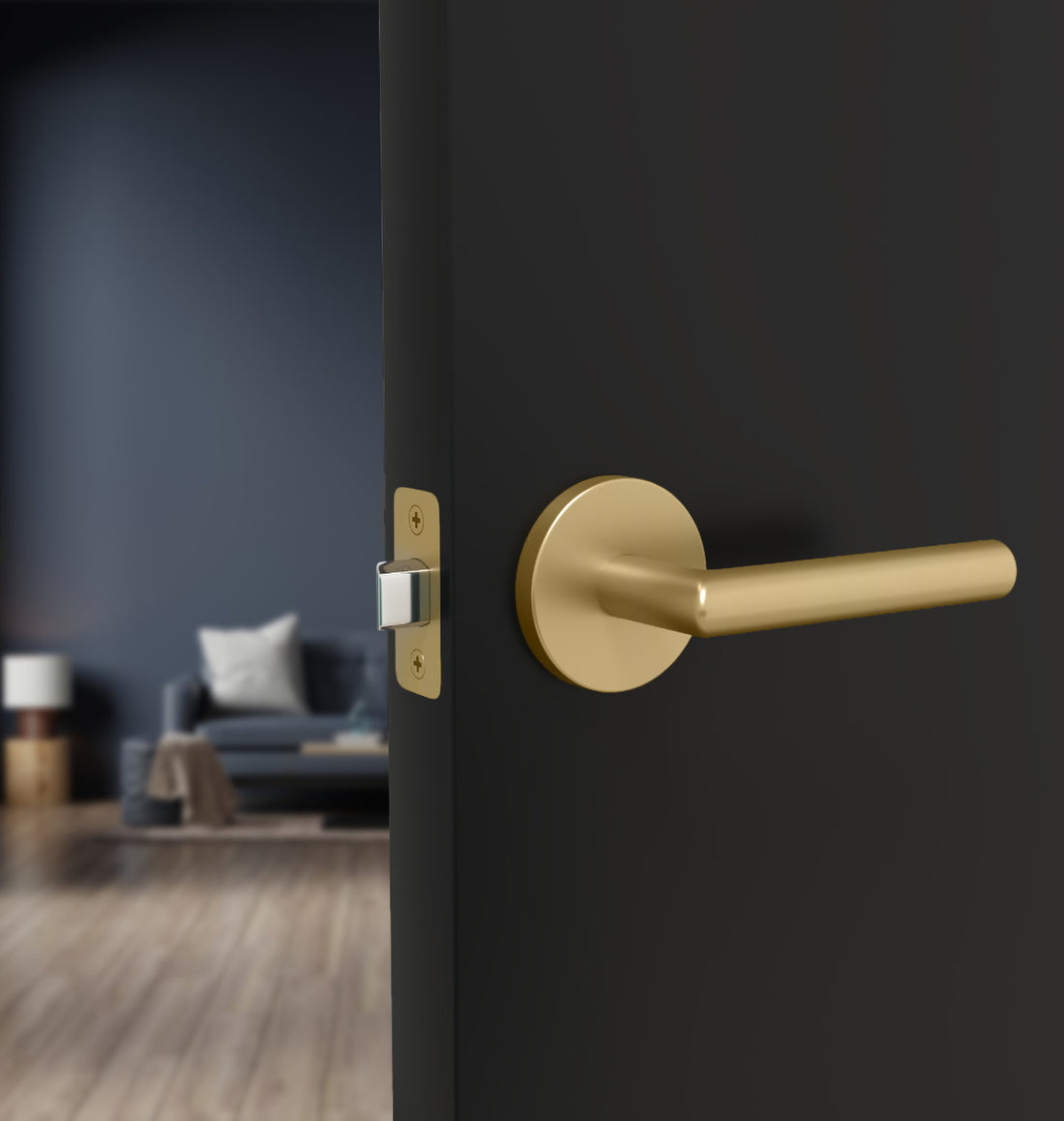 Mega Handles Ronn Lever Satin Brass SB