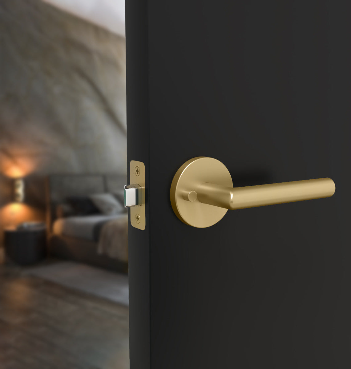 Mega Handles Ronn Lever Satin Brass SB