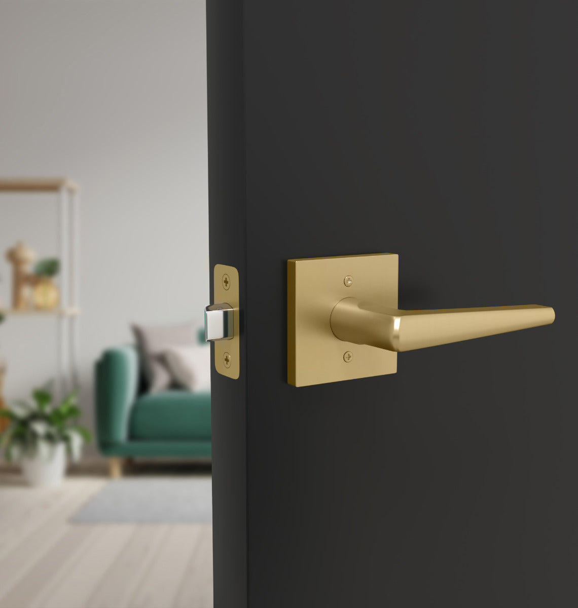 Mega Handles Shein Lever Satin Brass SB