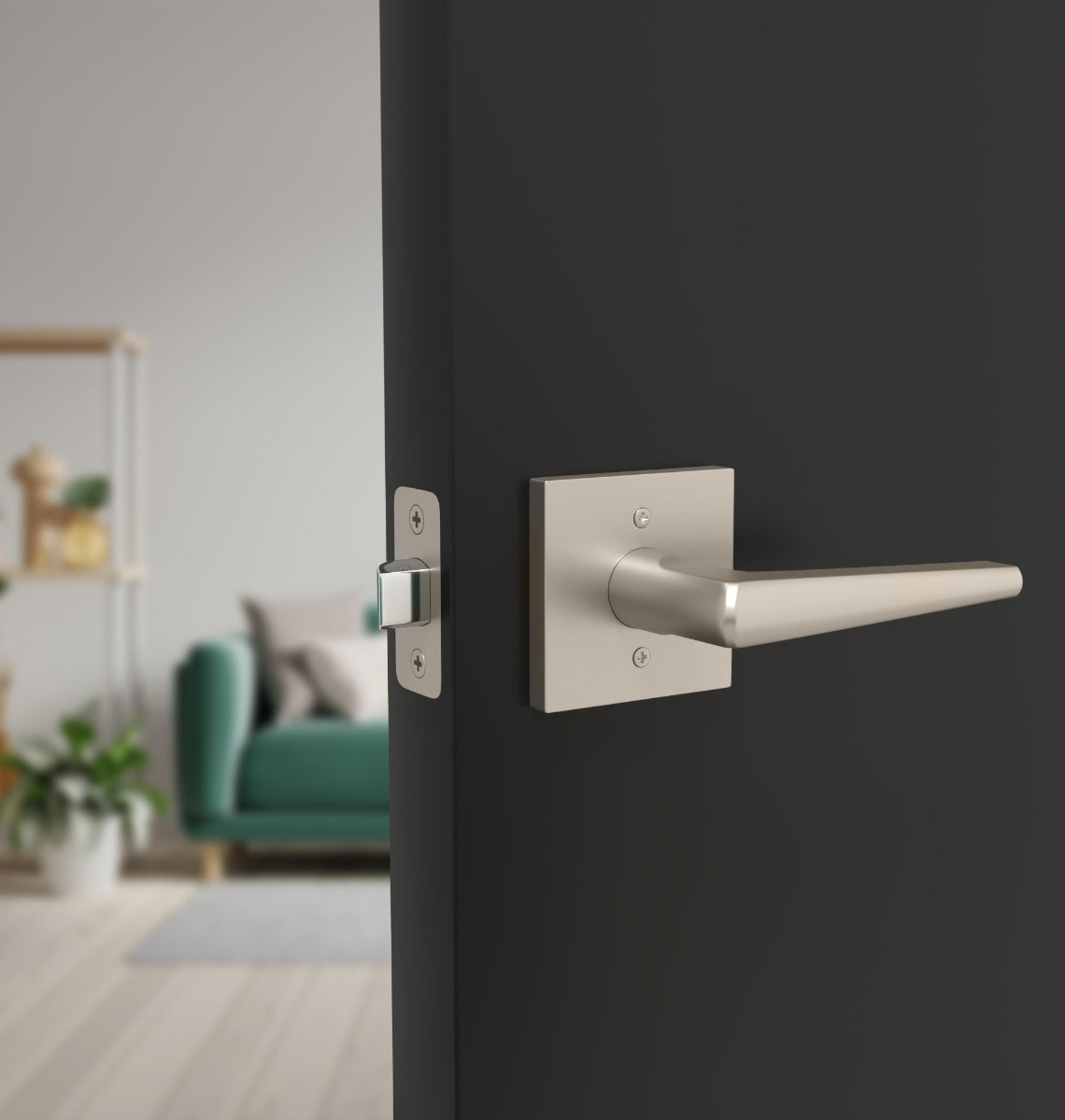 Mega Handles Shein Lever Satin Nickel SN