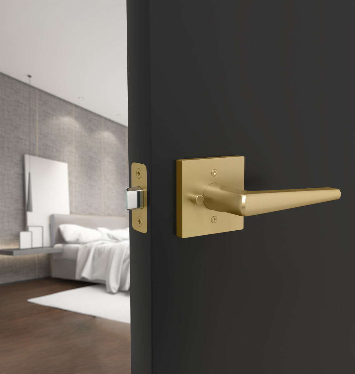 Mega Handles Shein Lever Satin Brass SB