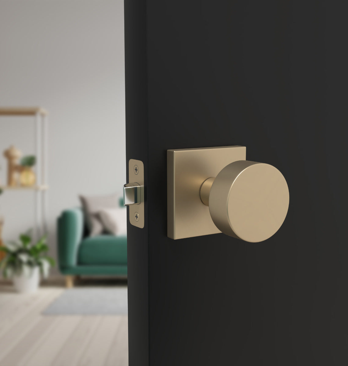 Mega Handles Suana Knob Satin Brass SB