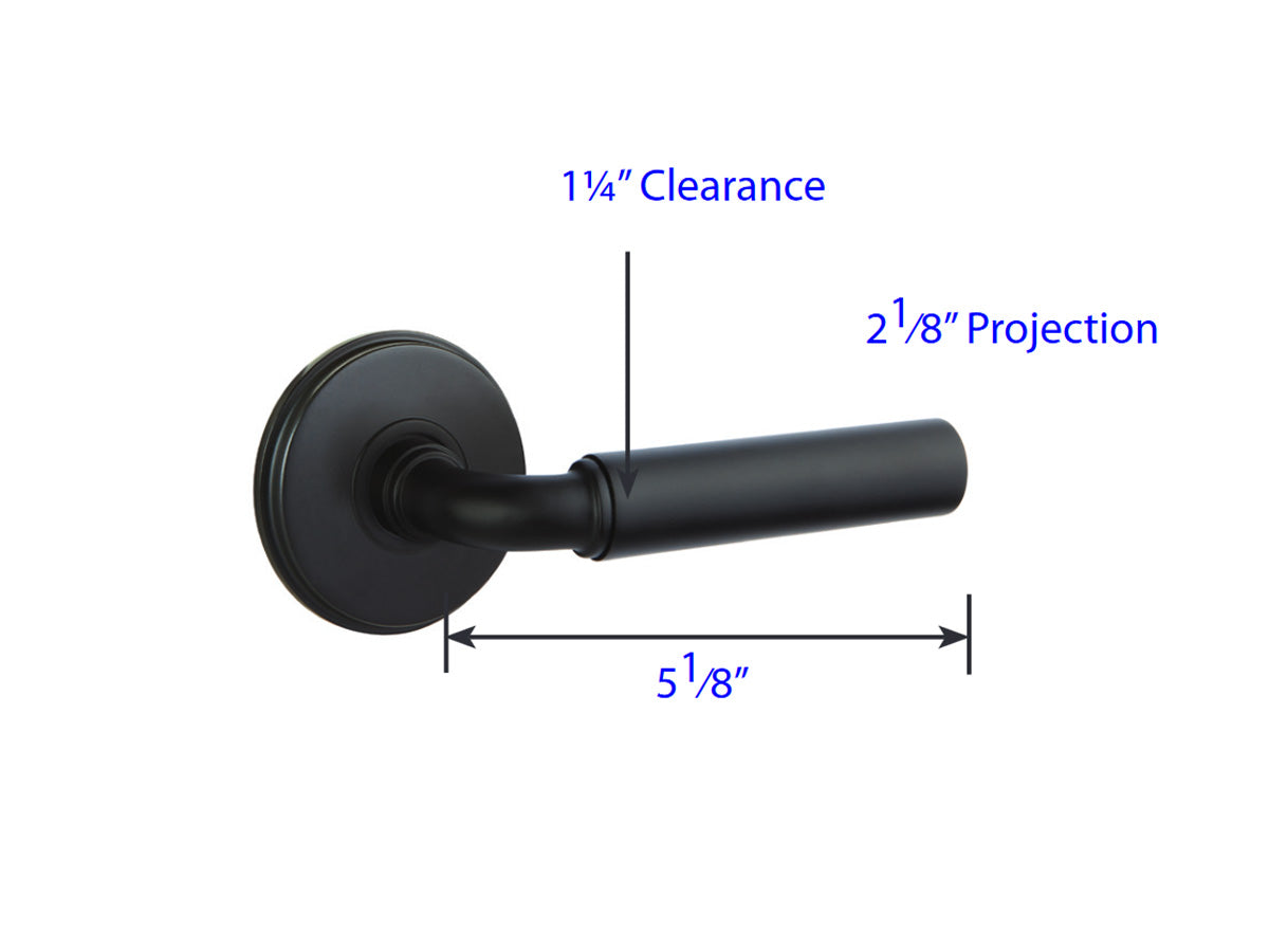 Emtek Manning Brass Lever - Dimensions