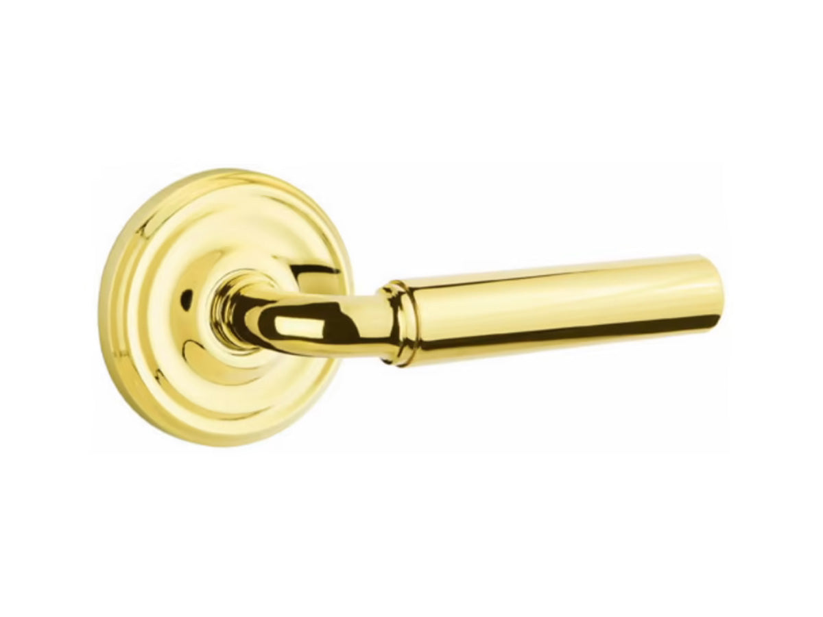 Emtek Manning Brass Lever - Unlacquered Brass US3NL