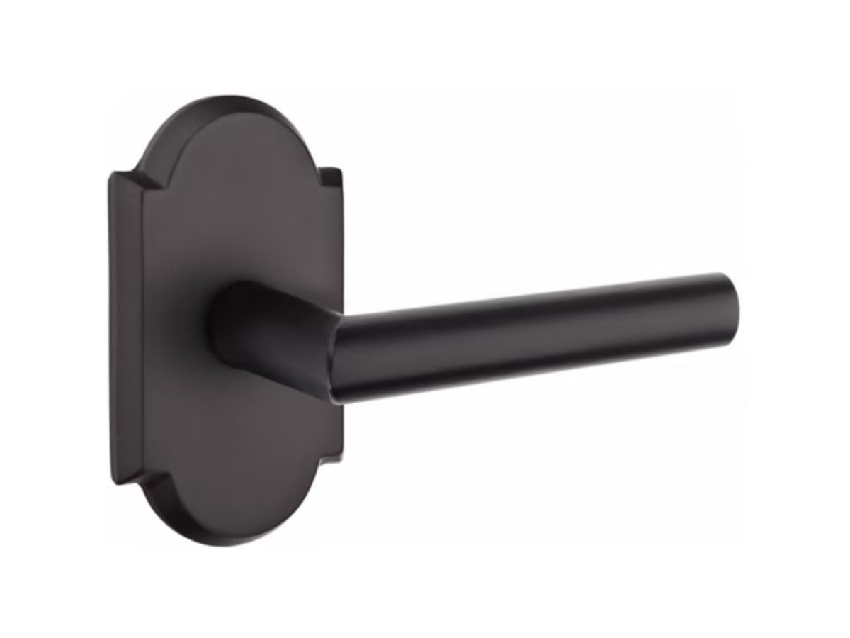 Emtek Mariposa Sandcast Bronze Lever - Flat Black FB