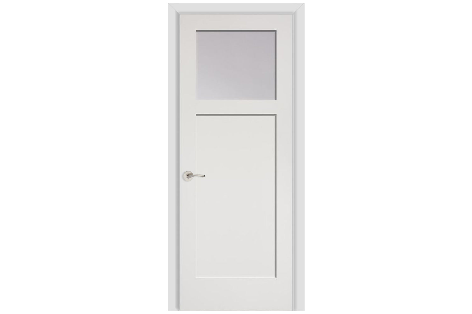 Masonite Artisan 1 Lite Craftsman Over 1 Panel Wood Interior Door (2611) - Single Door