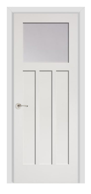 Masonite Artisan 1 Lite Craftsman Over 3 Panel Wood Interior Door (2613)