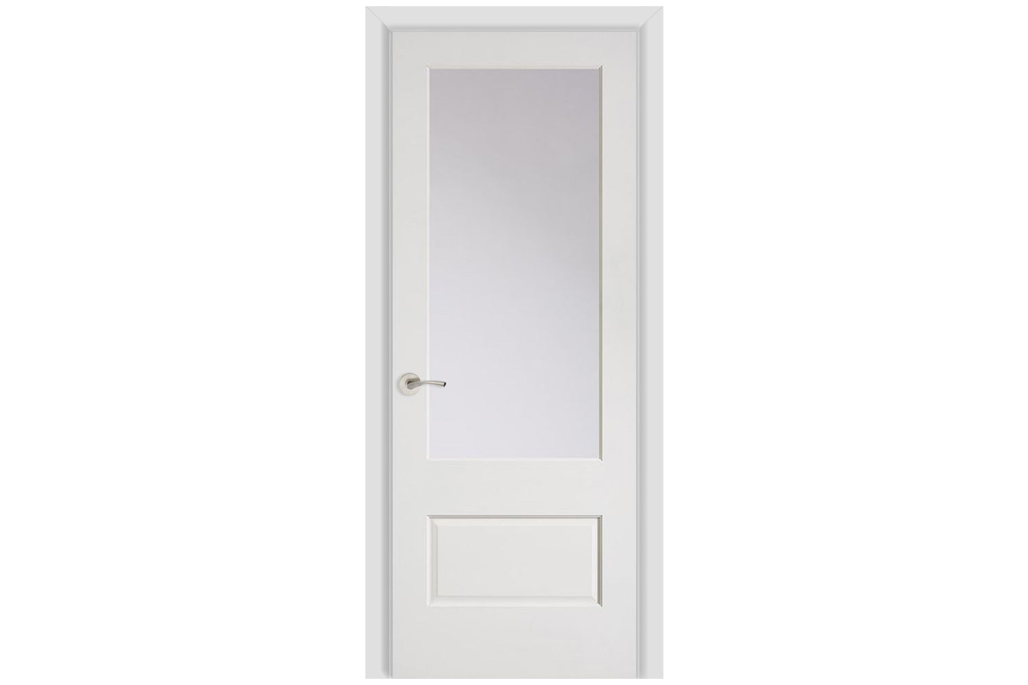 Masonite Artisan 1 Lite Over 1 Panel Wood Interior Door (501) - Single Door