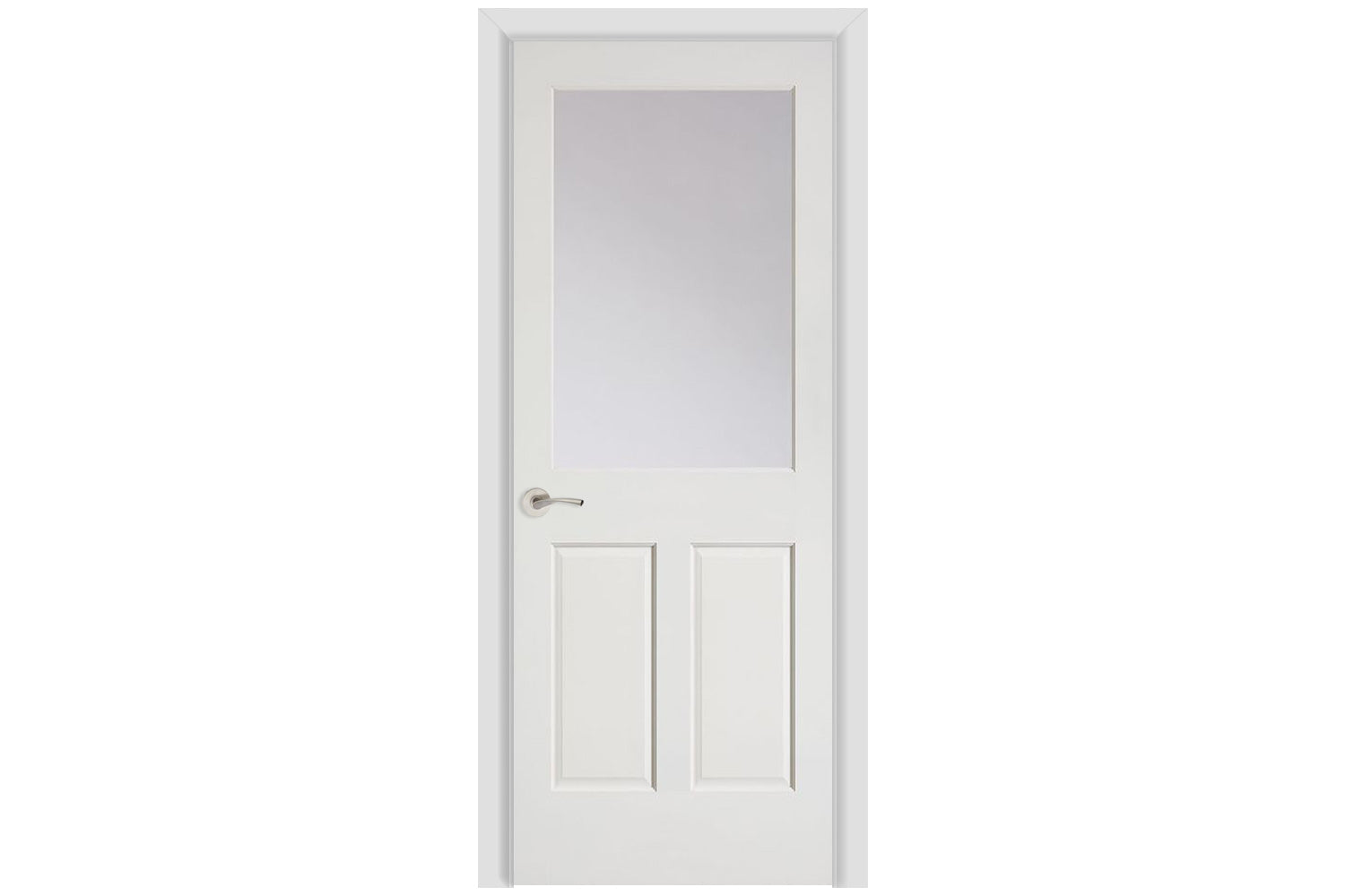 Masonite Artisan 1 Lite Over 2 Panel Wood Interior Door (144) - Single Door
