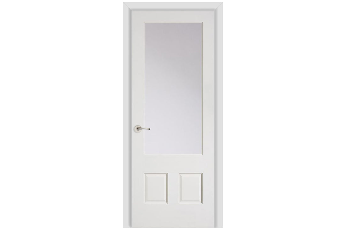 Masonite Artisan 1 Lite Over 2 Panel Wood Interior Door (521) - Single Door