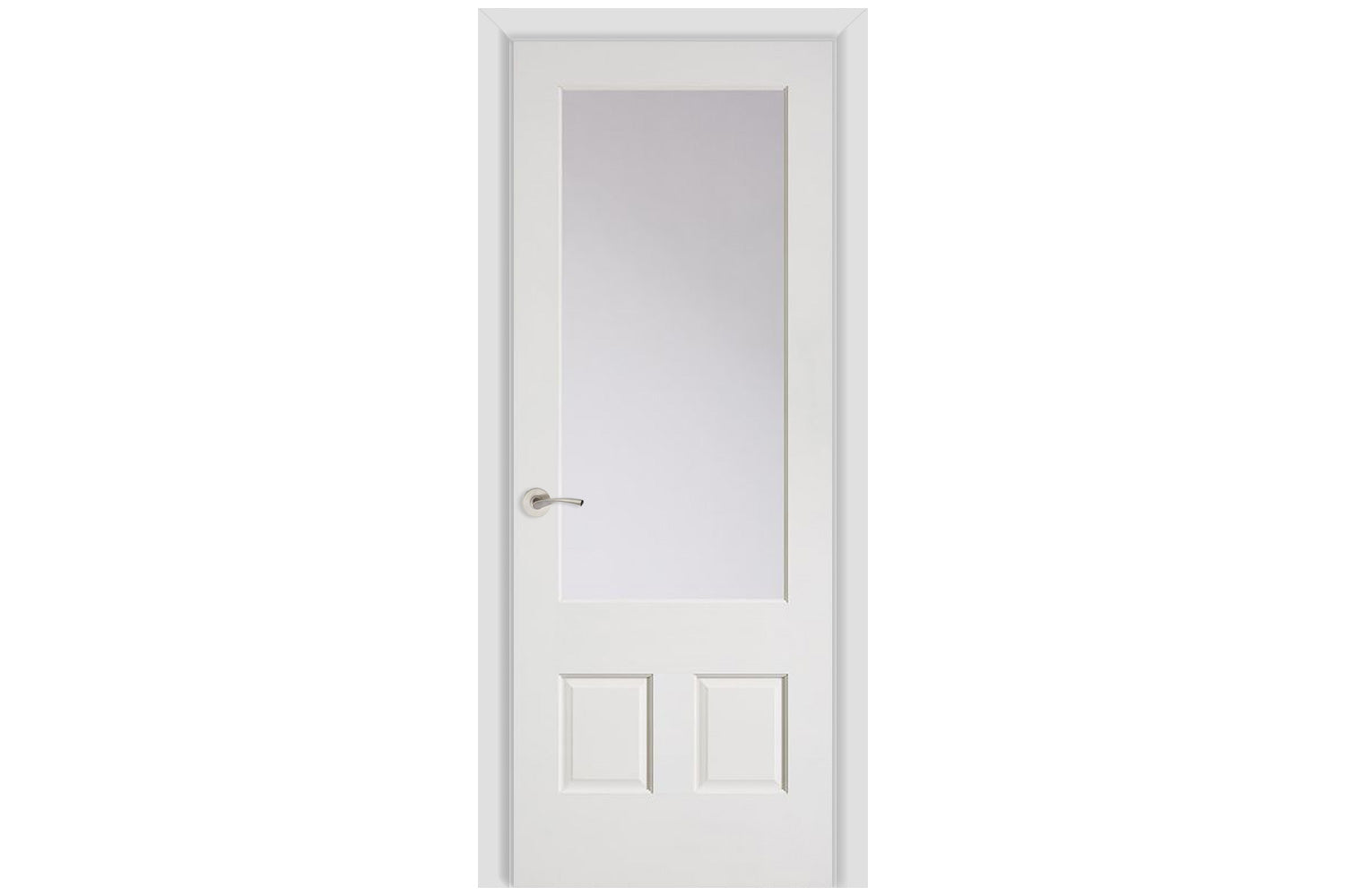 Masonite Artisan 1 Lite Over 2 Panel Wood Interior Door (521) - Single Door