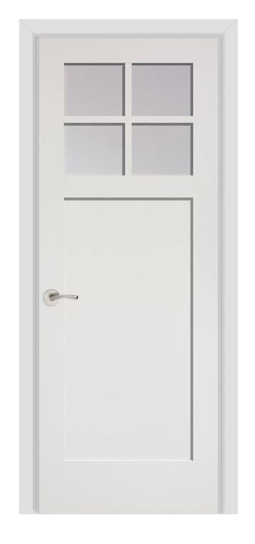 Masonite Artisan 4 Lite Craftsman Over 1 Panel Wood Interior Door (2641)