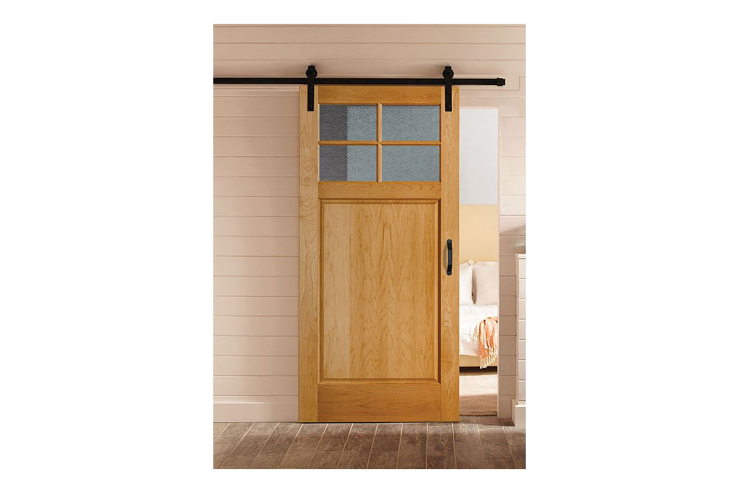 Masonite Artisan 4 Lite Craftsman Over 1 Panel Wood Interior Door (2641)