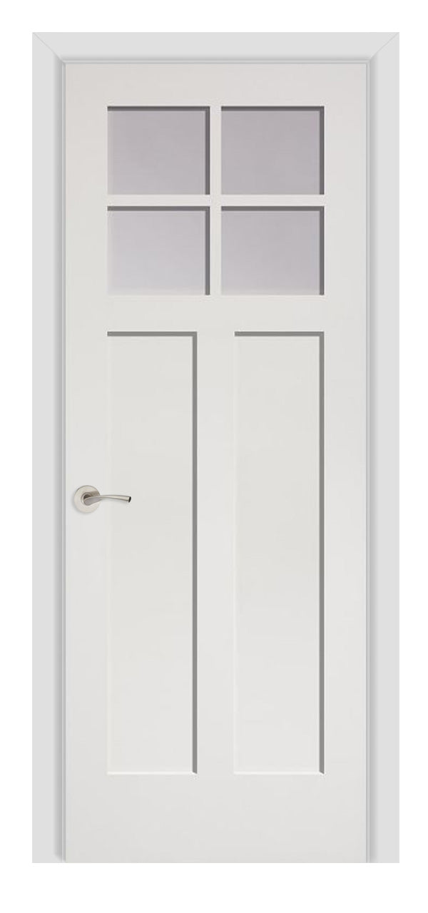 Masonite Artisan 4 Lite Craftsman Over 2 Panel Wood Interior Door (2642)