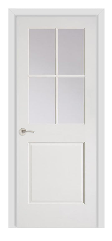 Masonite Artisan 4 Lite Over 1 Panel Wood Interior Door (442)