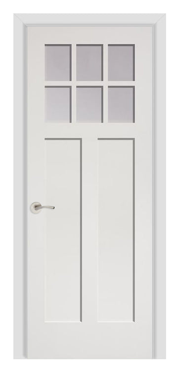 Masonite Artisan 6 Lite Craftsman Over 2 Panel Wood Interior Door (2662)