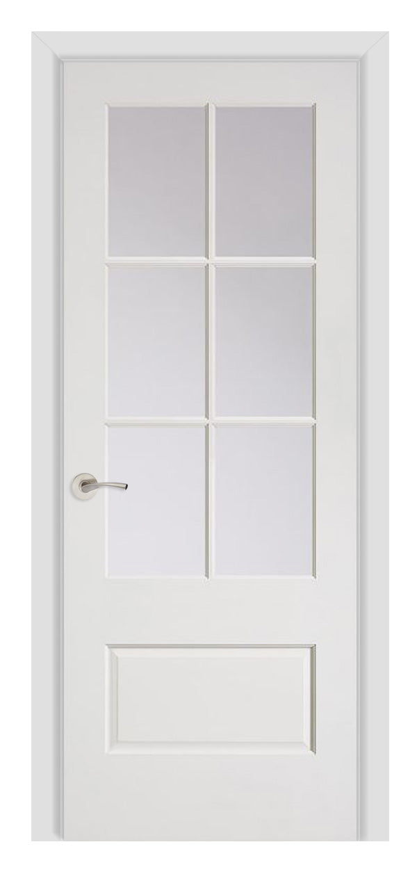 Masonite Artisan 6 Lite Over Panel Wood Interior Door (506)