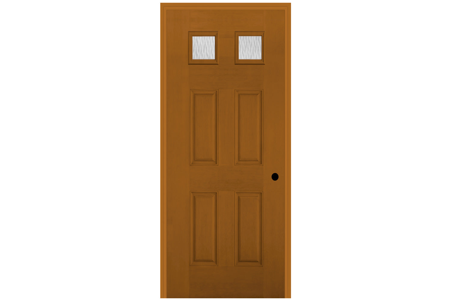 Masonite Belleville Fir Textured Door 4 Panel Twin Lite with Double Water Glass