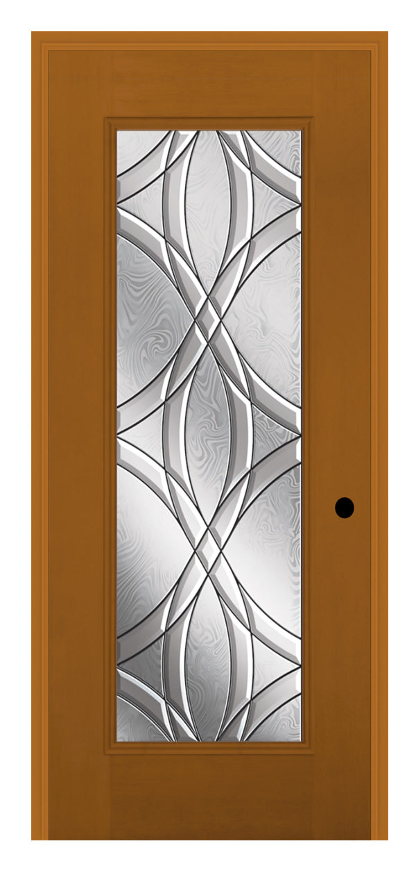 Masonite Belleville Fir Textured Door Full Lite with Chelsea Glass