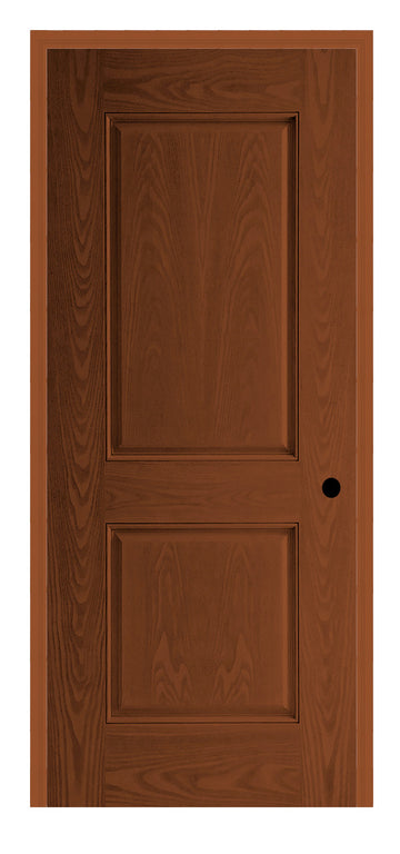 Masonite Belleville Oak Textured 2 Panel Door with No Glass