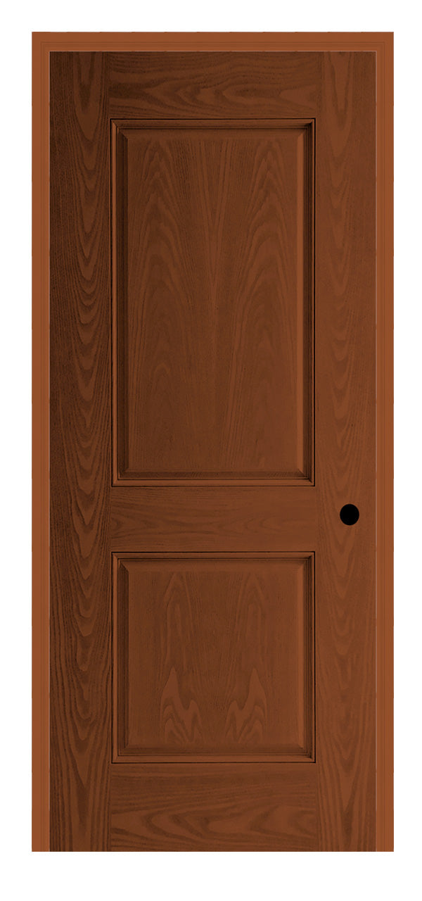 Masonite Belleville Oak Textured 2 Panel Door with No Glass