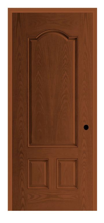 Masonite Belleville Oak Textured 3 Panel Door with No Glass