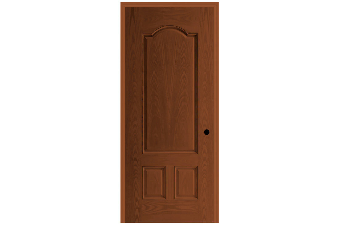 Masonite Belleville Oak Textured 3 Panel Door with No Glass