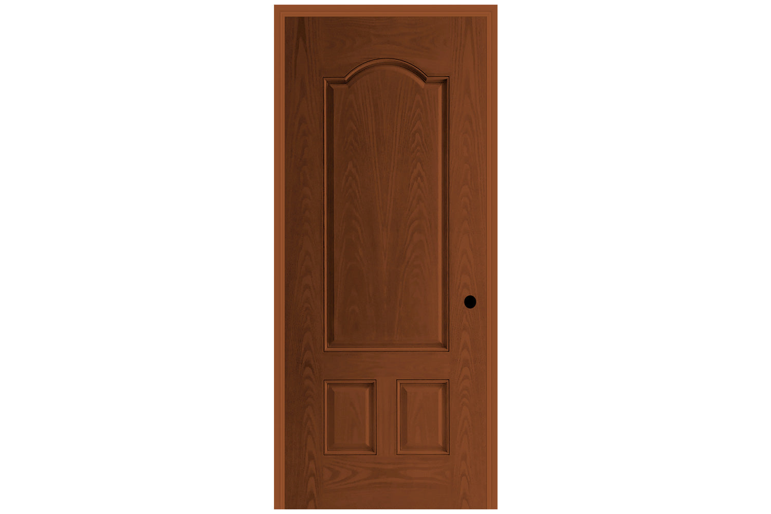 Masonite Belleville Oak Textured 3 Panel Door with No Glass