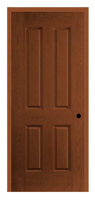 Masonite Belleville Oak Textured 4 Panel New England Door with No Glass