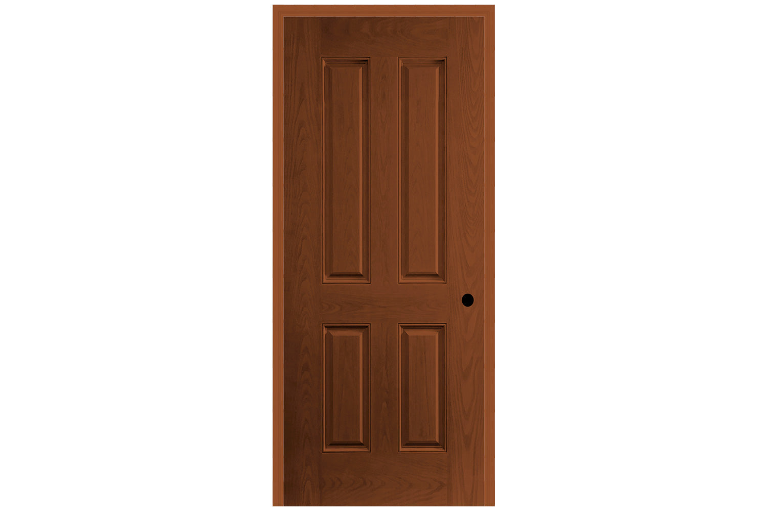 Masonite Belleville Oak Textured 4 Panel New England Door with No Glass