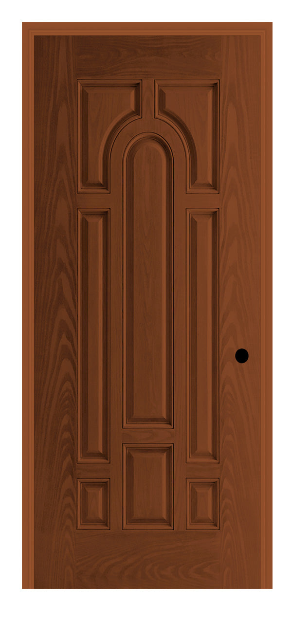Masonite Belleville Oak Textured 8 Panel Door with No Glass