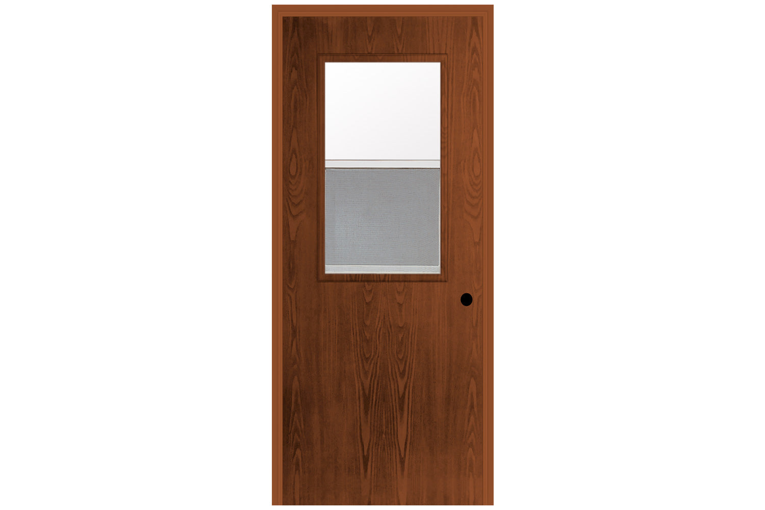 Masonite Belleville Oak Textured Flush Door Vent Lite with Clear Glass
