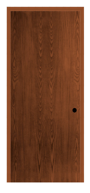Masonite Belleville Oak Textured Flush Door with No Glass