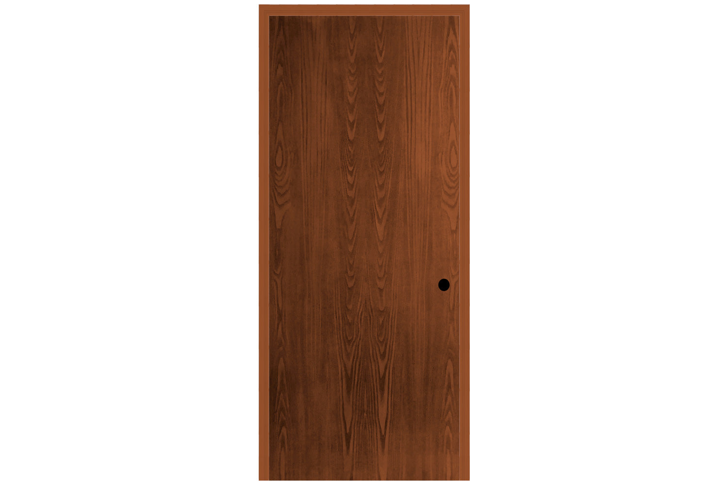 Masonite Belleville Oak Textured Flush Door with No Glass